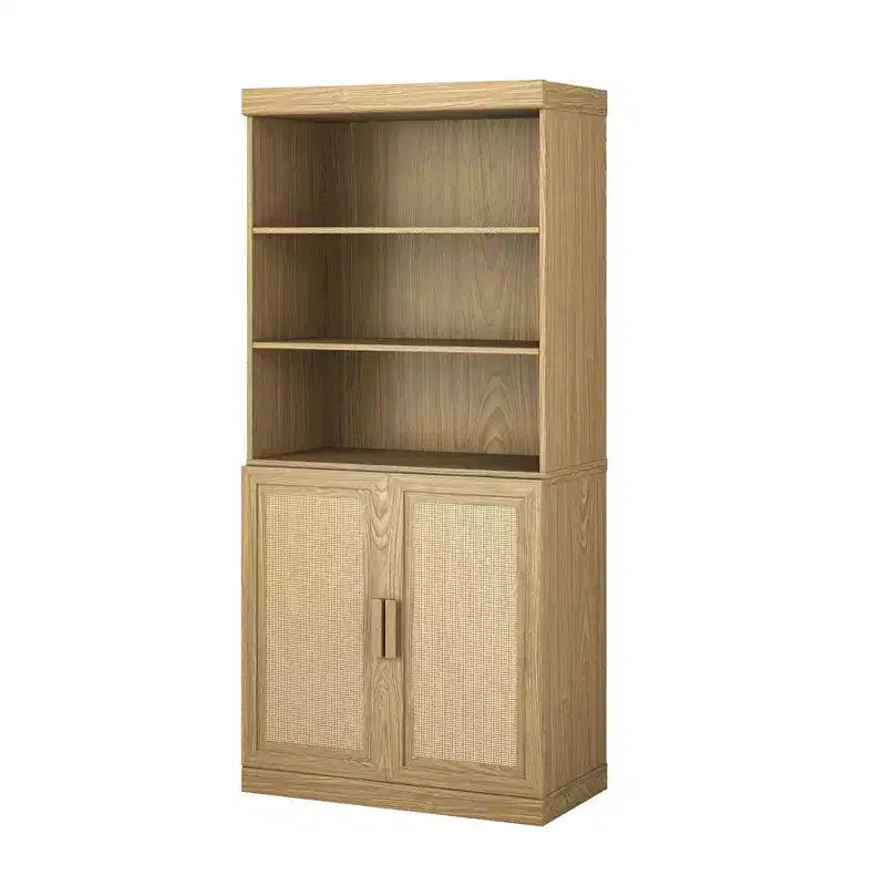 Meuble de rangement 31 x 67 en bois noir avec 4 étagères réglables, meuble de rangement bibliothèque ouverte