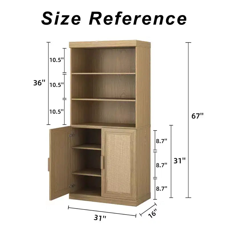 Meuble de rangement 31 x 67 en bois noir avec 4 étagères réglables, meuble de rangement bibliothèque ouverte