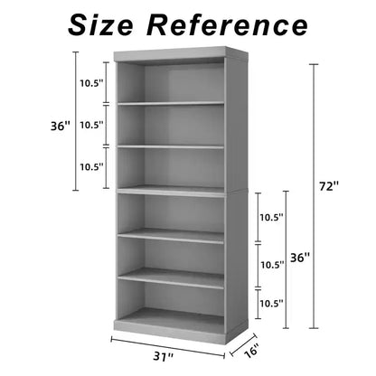 Étagère de Rangement Modulable 72 po sans Portes