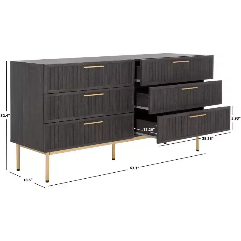 Commode 6 tiroirs Axelle - DRS9601 - Safavieh