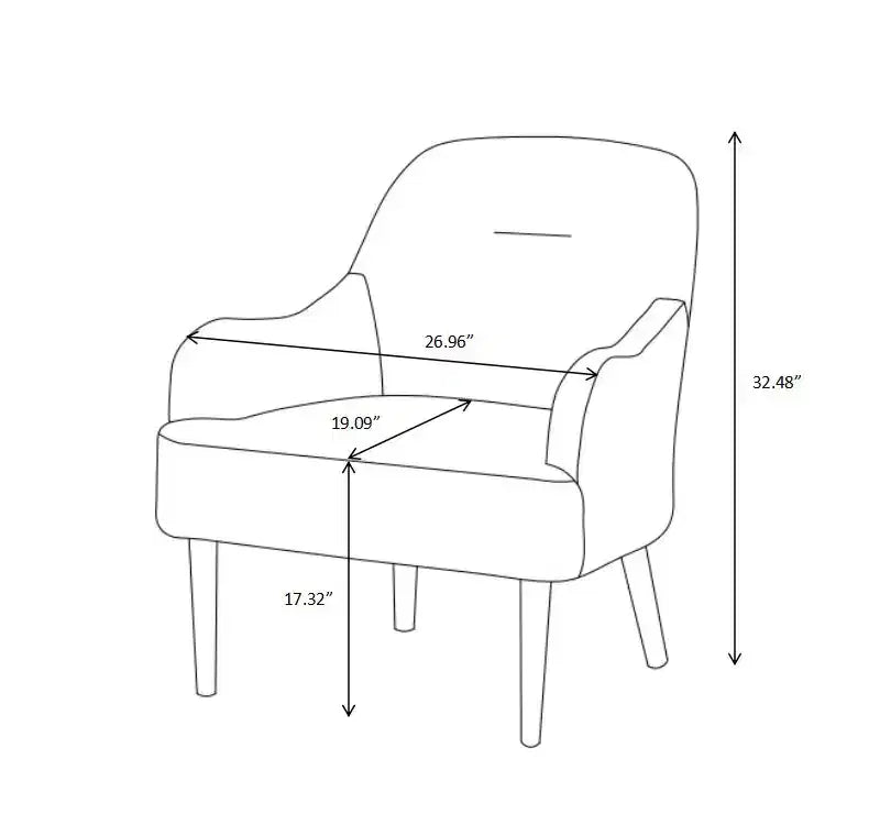Fauteuil d'appoint moderne Okak, Fauteuil en chenille, Fauteuil d'appoint de style moderne avec pieds en bois, Design confortable pour salon, chambre à coucher