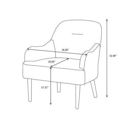 Fauteuil d'appoint moderne Okak, Fauteuil en chenille, Fauteuil d'appoint de style moderne avec pieds en bois, Design confortable pour salon, chambre à coucher