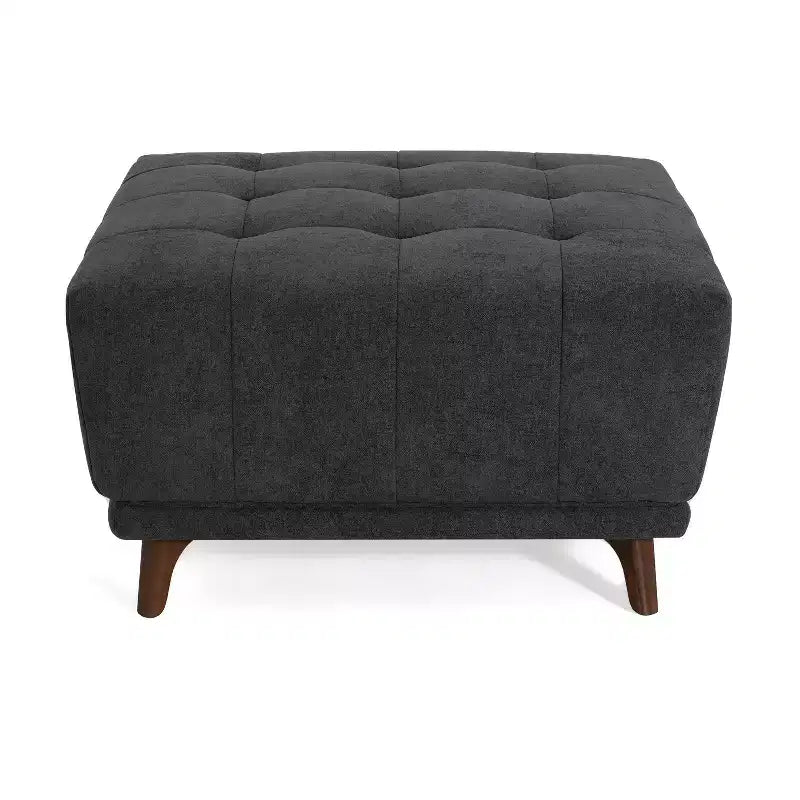 Christopher Knight Home Janelle Pouf carré capitonné en caoutchouc contemporain