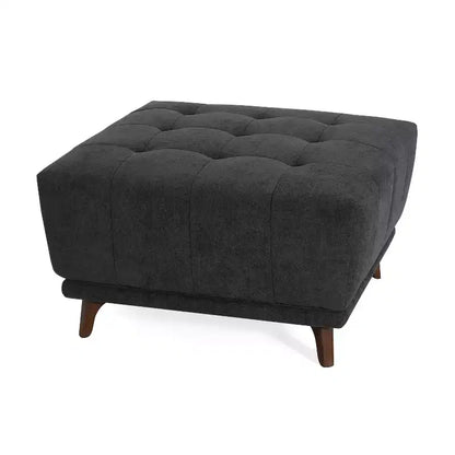 Christopher Knight Home Janelle Pouf carré capitonné en caoutchouc contemporain