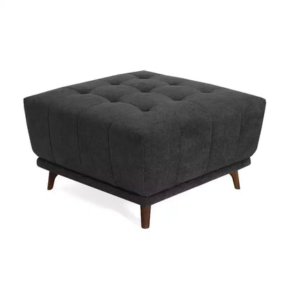 Christopher Knight Home Janelle Pouf carré capitonné en caoutchouc contemporain