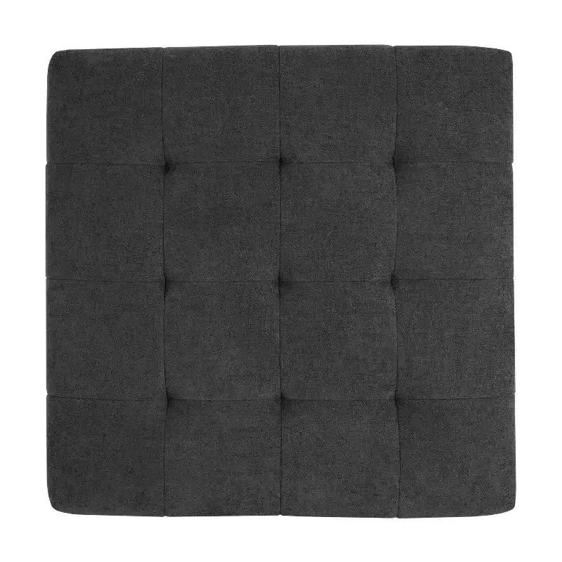 Christopher Knight Home Janelle Pouf carré capitonné en caoutchouc contemporain