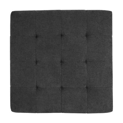 Christopher Knight Home Janelle Pouf carré capitonné en caoutchouc contemporain