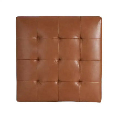 Christopher Knight Home Janelle Pouf carré capitonné en caoutchouc contemporain