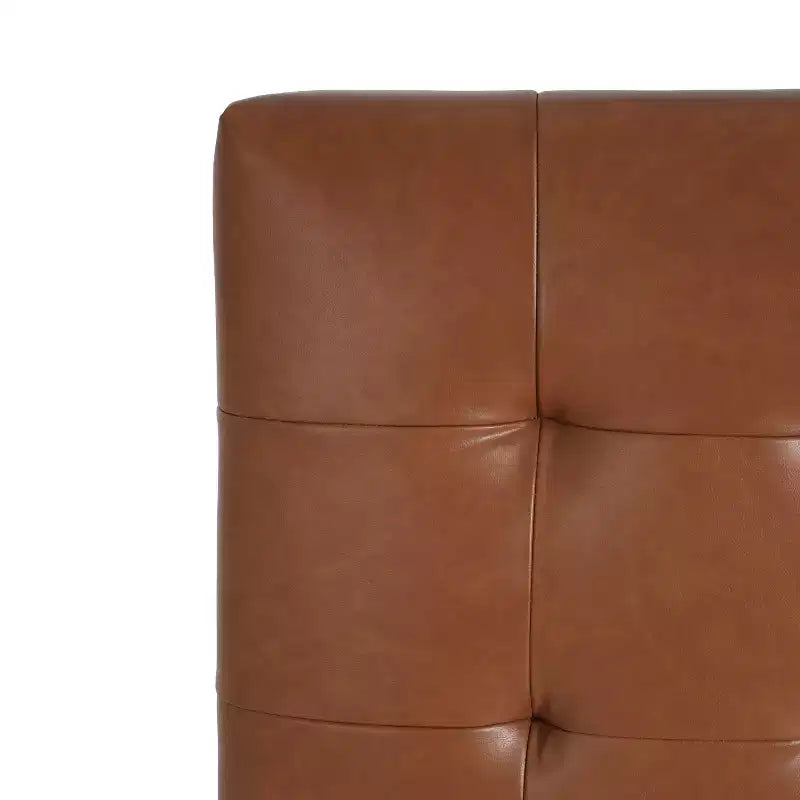 Christopher Knight Home Janelle Pouf carré capitonné en caoutchouc contemporain
