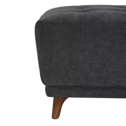 Christopher Knight Home Janelle Pouf carré capitonné en caoutchouc contemporain