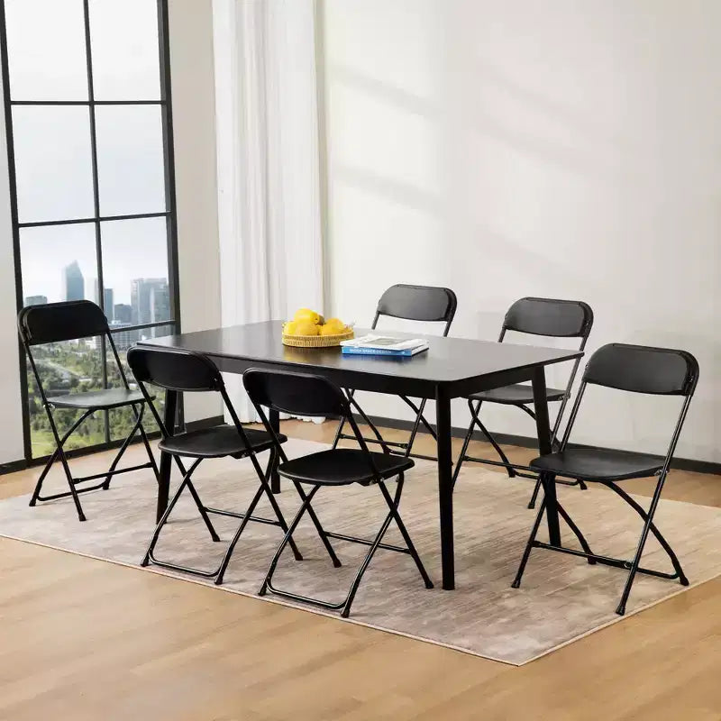 JIONJOY Lot de 10 chaises pliantes robustes en métal et plastique, supportent jusqu'à 150 kg