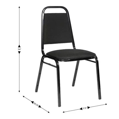 Lot de 4 chaises de banquet empilables à dossier trapézoïdal de la série HERCULES de Flash Furniture