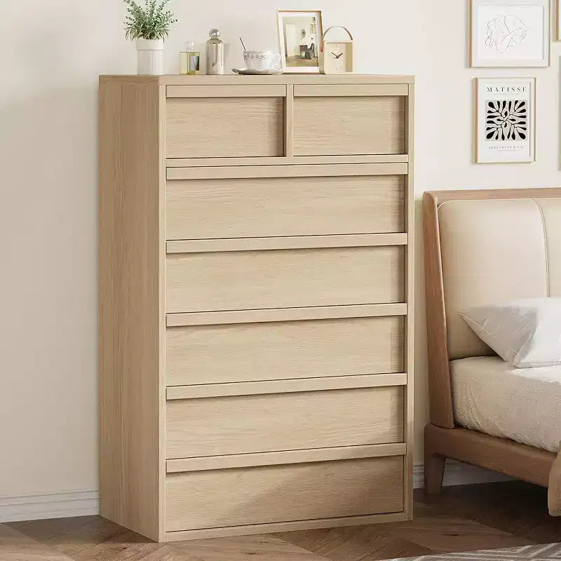Commode Acekool 5/7 tiroirs en bois, meuble de rangement spacieux, chambre moderne, salon, entrée
