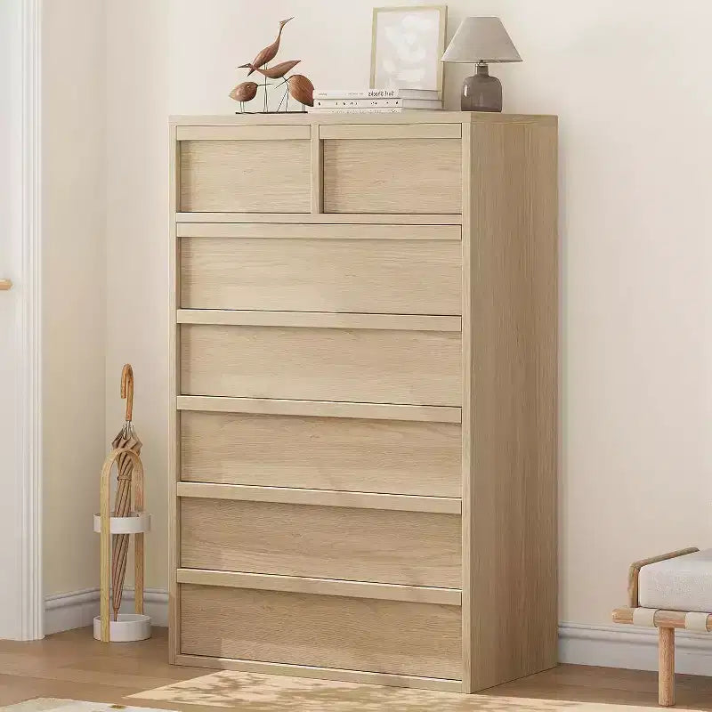 Commode Acekool 5/7 tiroirs en bois, meuble de rangement spacieux, chambre moderne, salon, entrée