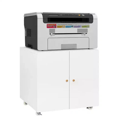 Meuble d'imprimante en métal avec rangement, armoire de classement mobile, table roulante pour imprimante pour dossiers de format Lettre/Légal/A4, support d'imprimante sur roulettes