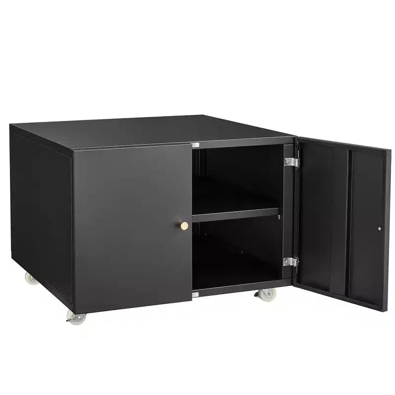 Meuble d'imprimante en métal avec rangement, armoire de classement mobile, table roulante pour imprimante pour dossiers de format Lettre/Légal/A4, support d'imprimante sur roulettes