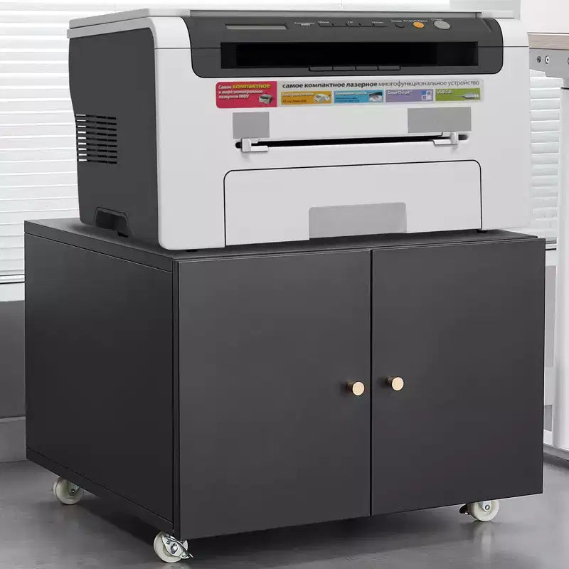 Metal Printer Stand with Storage, Mobile File Cabinet, Rolling Printer Table for Letter/Legal/A4 Size Files, Printer Stand on Wheels