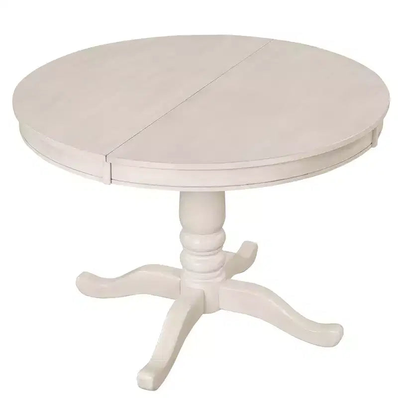 Ensemble de salle à manger rond 5 pièces Whisen avec 4 chaises
