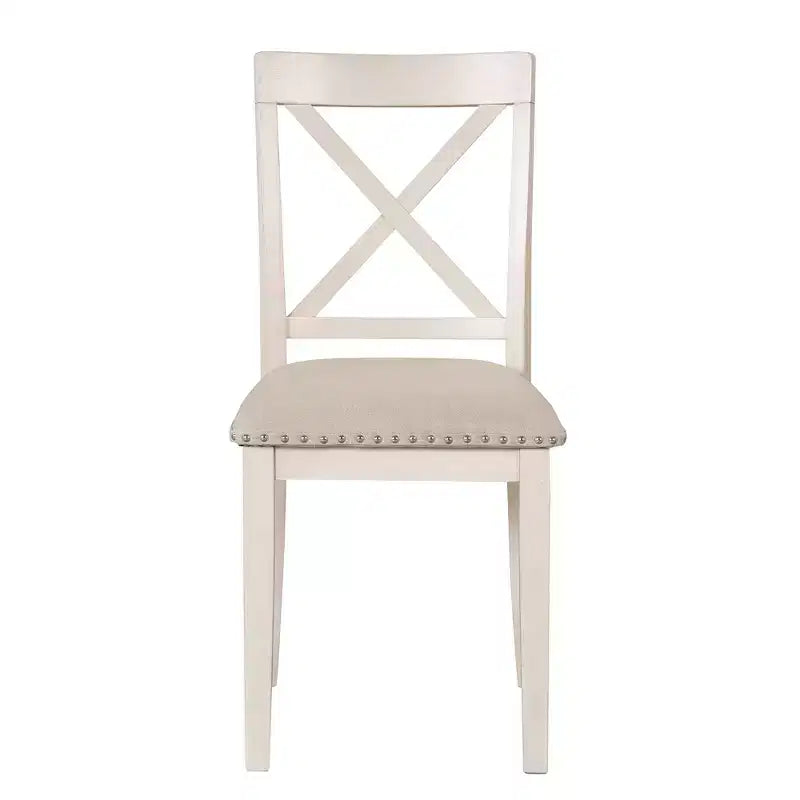 Ensemble de salle à manger rond 5 pièces Whisen avec 4 chaises