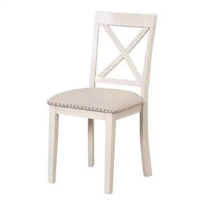 Ensemble de salle à manger rond 5 pièces Whisen avec 4 chaises