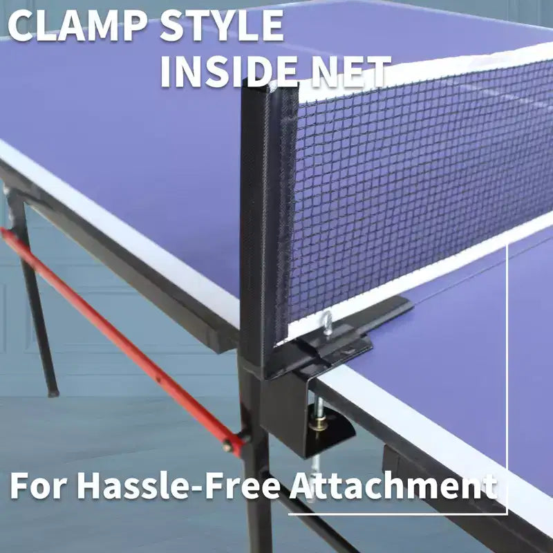 Tables de tennis de table portables professionnelles d'extérieur, table de ping-pong pliable avec filet, 2 raquettes et 3 balles, mode lecture individuelle