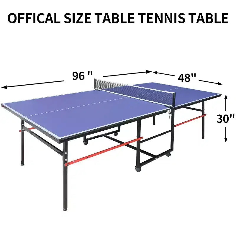 Tables de tennis de table portables professionnelles d'extérieur, table de ping-pong pliable avec filet, 2 raquettes et 3 balles, mode lecture individuelle