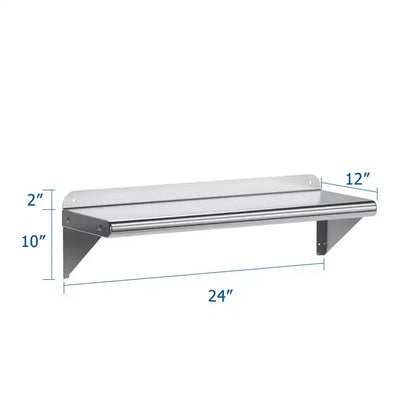 Étagère en acier inoxydable, rayonnage commercial, support mural pour casseroles, étagères métalliques, pour restaurant, cuisine