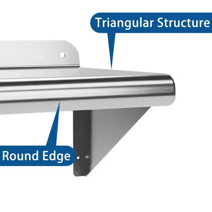Étagère en acier inoxydable, rayonnage commercial, support mural pour casseroles, étagères métalliques, pour restaurant, cuisine