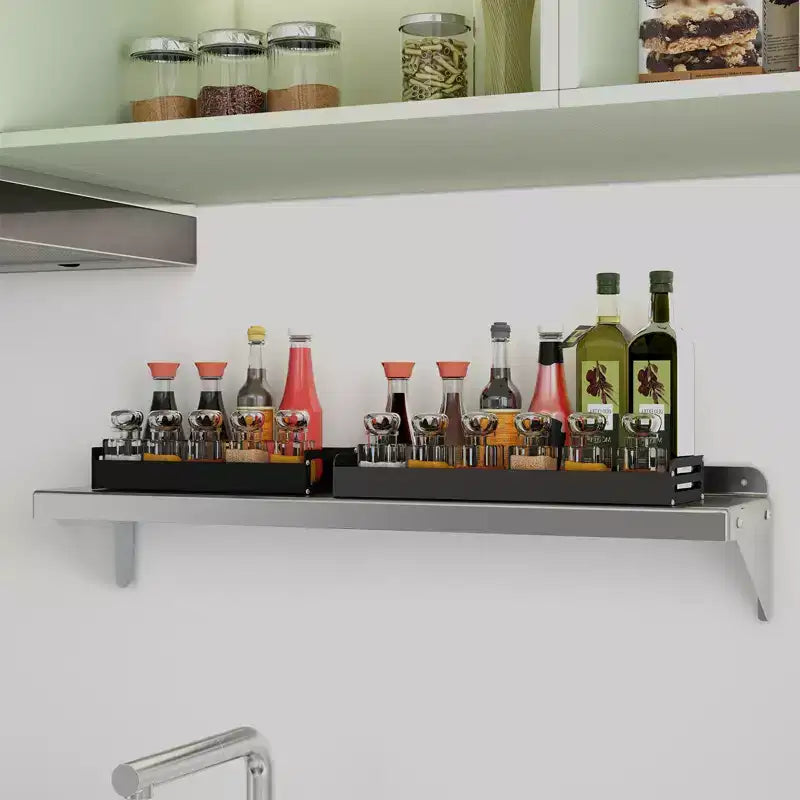 Étagère en acier inoxydable, rayonnage commercial, support mural pour casseroles, étagères métalliques, pour restaurant, cuisine