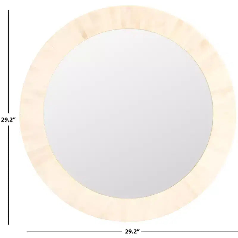 Miroir Sabi - 29.2 x 29.2 - MRR1501 - Ivoire antique/Faux os - Safavieh
