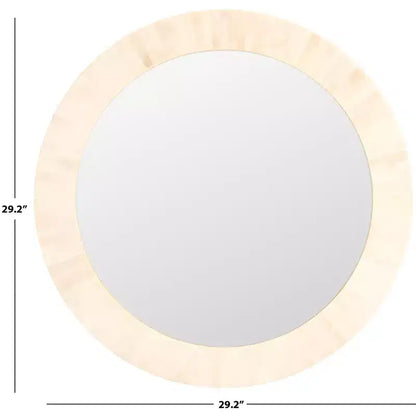 Miroir Sabi - 29.2 x 29.2 - MRR1501 - Ivoire antique/Faux os - Safavieh