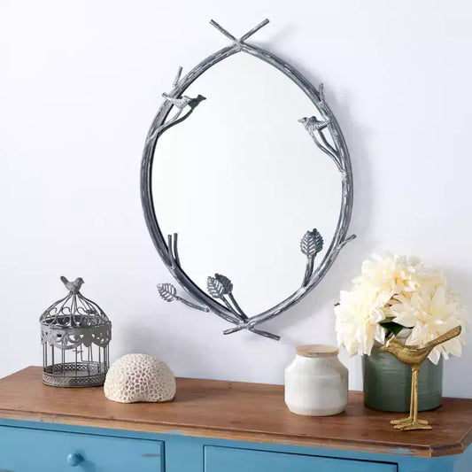 Miroir Helios - 18.8 x 27.3 - MRR3043 - Argent - Safavieh