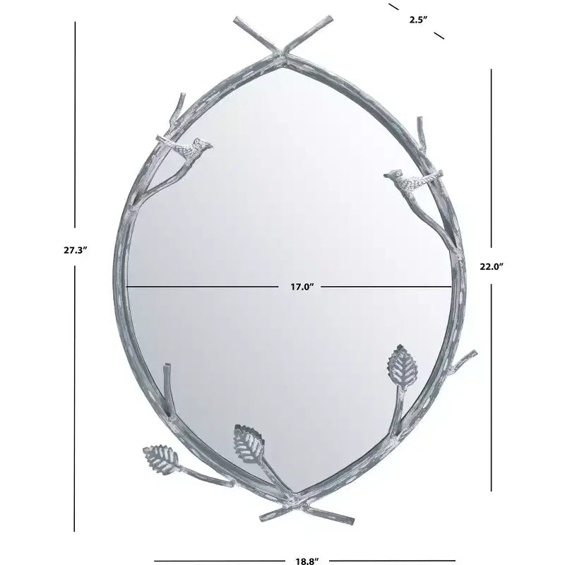 Miroir Helios - 18.8 x 27.3 - MRR3043 - Argent - Safavieh
