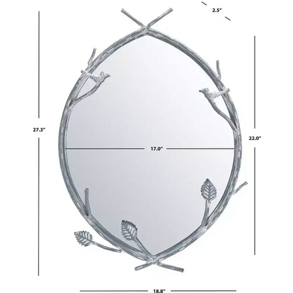 Miroir Helios - 18.8 x 27.3 - MRR3043 - Argent - Safavieh