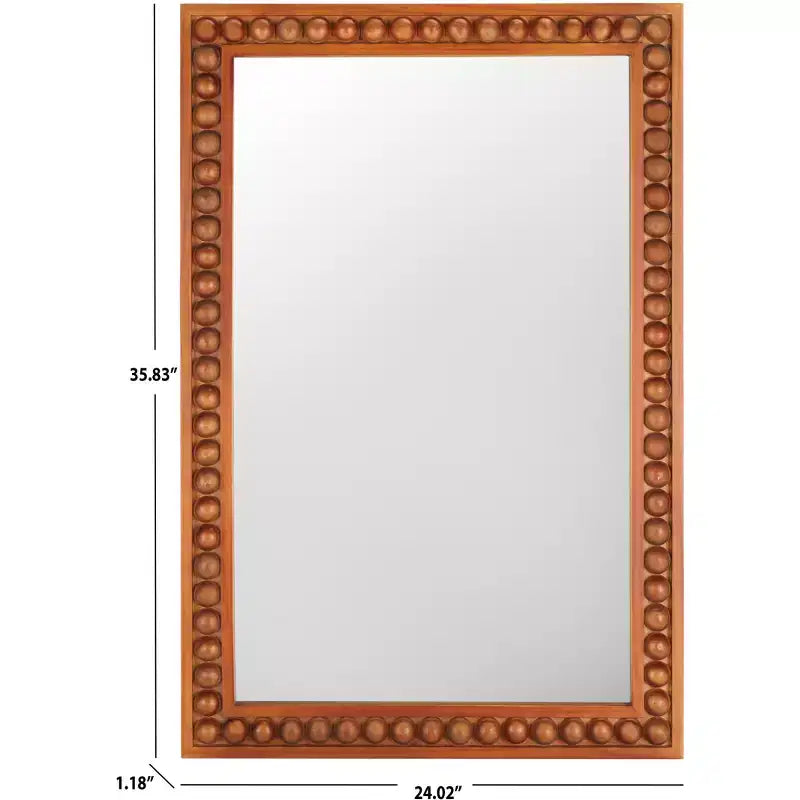 Miroir Olena - 24,02 x 35,83 - MRR9012 - Rouge/Marron - Safavieh