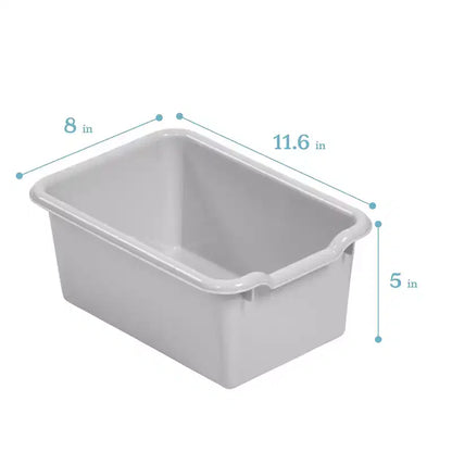 Portemanteau-vestiaire 5 sections avec banc et 5 bacs avant évidés pour tout-petits ECR4Kids Streamline