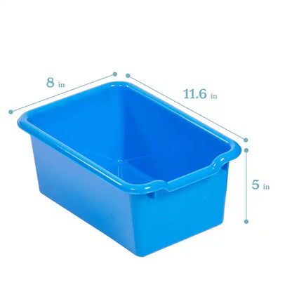 Portemanteau-vestiaire 5 sections avec banc et 5 bacs avant évidés pour tout-petits ECR4Kids Streamline