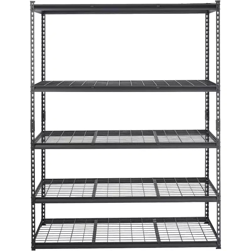 Étagères de rangement de garage TROPOW, étagères utilitaires à 5 niveaux, étagère de rangement de garage en métal réglable, étagère utilitaire industrielle pour sous-sol et entrepôt
