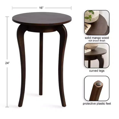 Table d'appoint ronde Mariona Kate et Laurel