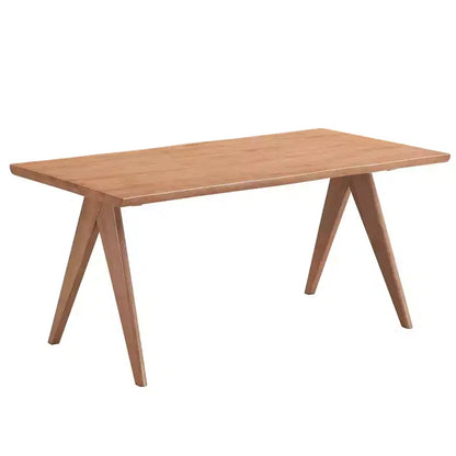 Ensemble de salle à manger GDFStudio Stilwell moderne 6 pièces en bois et rotin rembourré