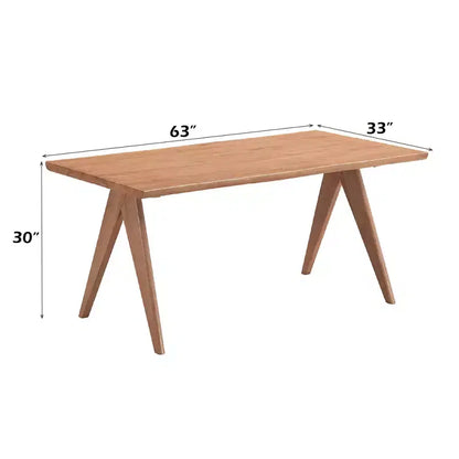 Ensemble de salle à manger GDFStudio Stilwell moderne 6 pièces en bois et rotin rembourré