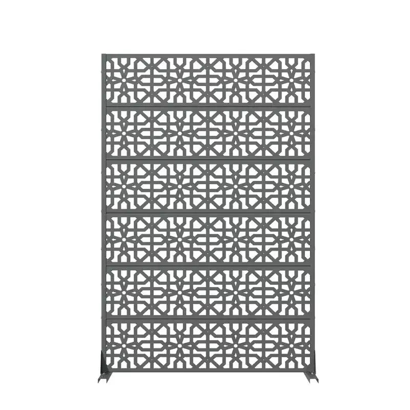 MAYEERTY 72x47 Écran de confidentialité extérieur gris, en 6 panneaux pliants, pour jardin et terrasse
