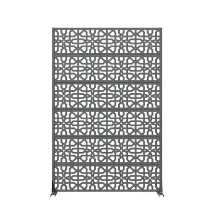 MAYEERTY 72x47 Écran de confidentialité extérieur gris, en 6 panneaux pliants, pour jardin et terrasse