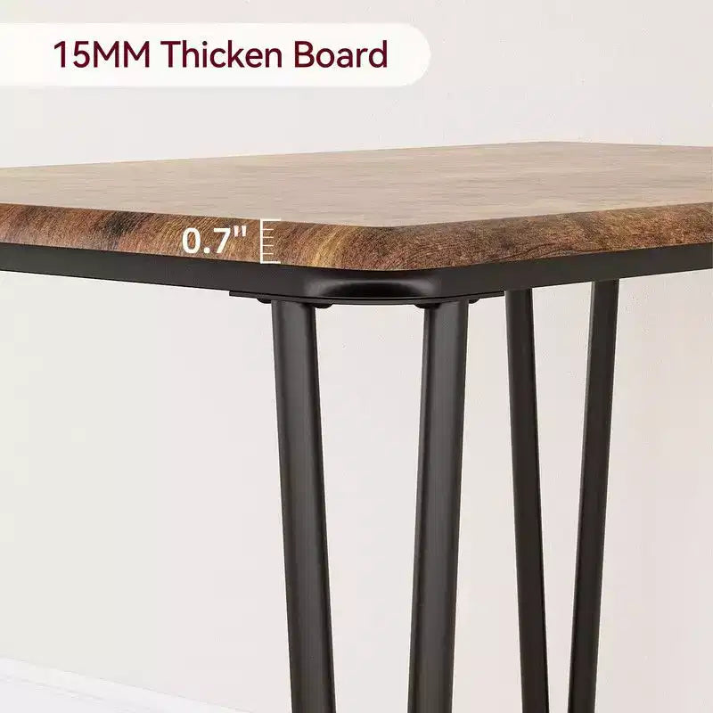 Ensemble de 4 chaises de table de cuisine, meubles de salle à manger modernes peu encombrants avec 4 chaises rembourrées