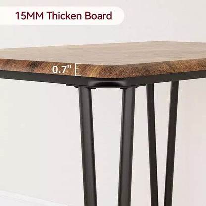 Ensemble de 4 chaises de table de cuisine, meubles de salle à manger modernes peu encombrants avec 4 chaises rembourrées