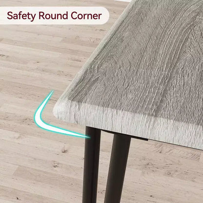 Ensemble de 4 chaises de table de cuisine, meubles de salle à manger modernes peu encombrants avec 4 chaises rembourrées