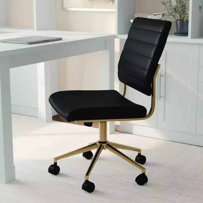 Chaise de bureau Martha Stewart Ivy en tissu