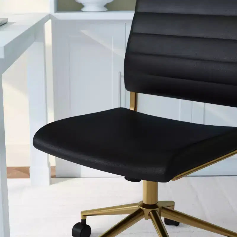 Chaise de bureau Martha Stewart Ivy en tissu