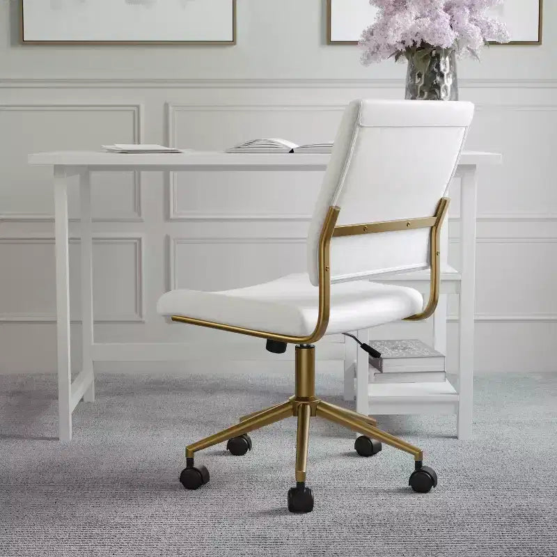 Chaise de bureau Martha Stewart Ivy en tissu