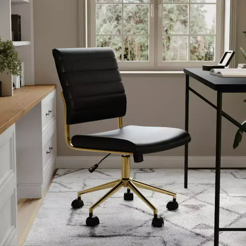 Chaise de bureau Martha Stewart Ivy en tissu